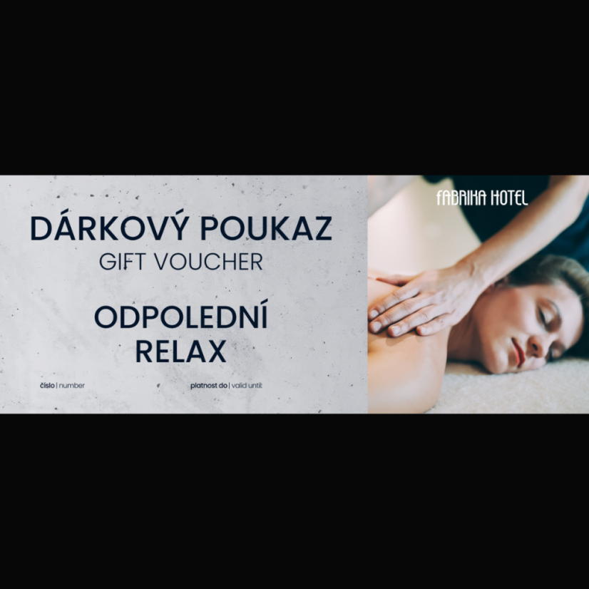 Poukaz na ODPOLEDNÍ RELAX