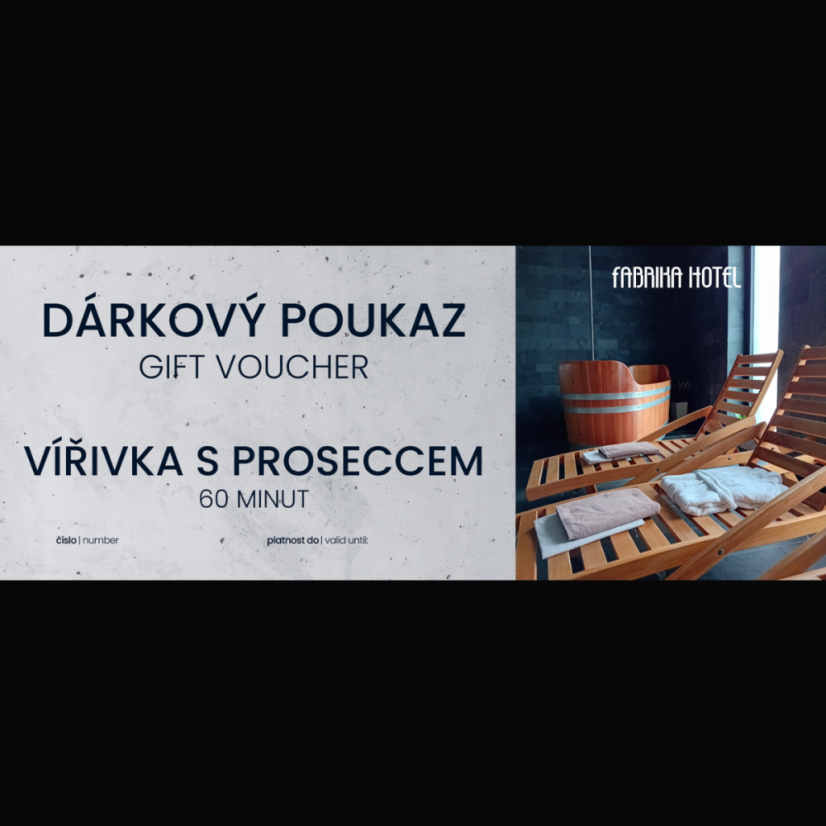 Poukaz na PRIVÁTNÍ VÍŘIVKU s Proseccem | 60 minut