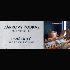 Poukaz na PIVNÍ LÁZEŇ pro 2 osoby | 90 minut