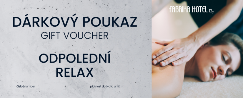 Poukaz na ODPOLEDNÍ RELAX