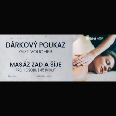 Poukaz na MASÁŽ ZAD A ŠÍJE pro 1 osobu | 45 minut