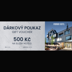 Poukaz na SLUŽBY HOTELU v hodnotě 500 Kč