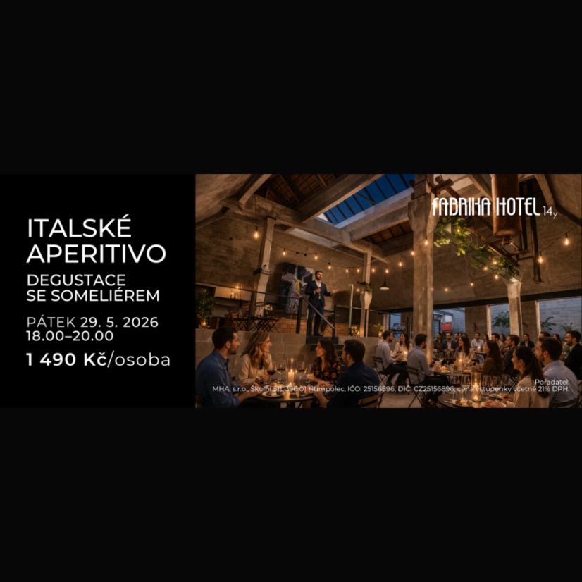 Italské Aperitivo ve fabrika ATRIUM |  29. 5. 2026