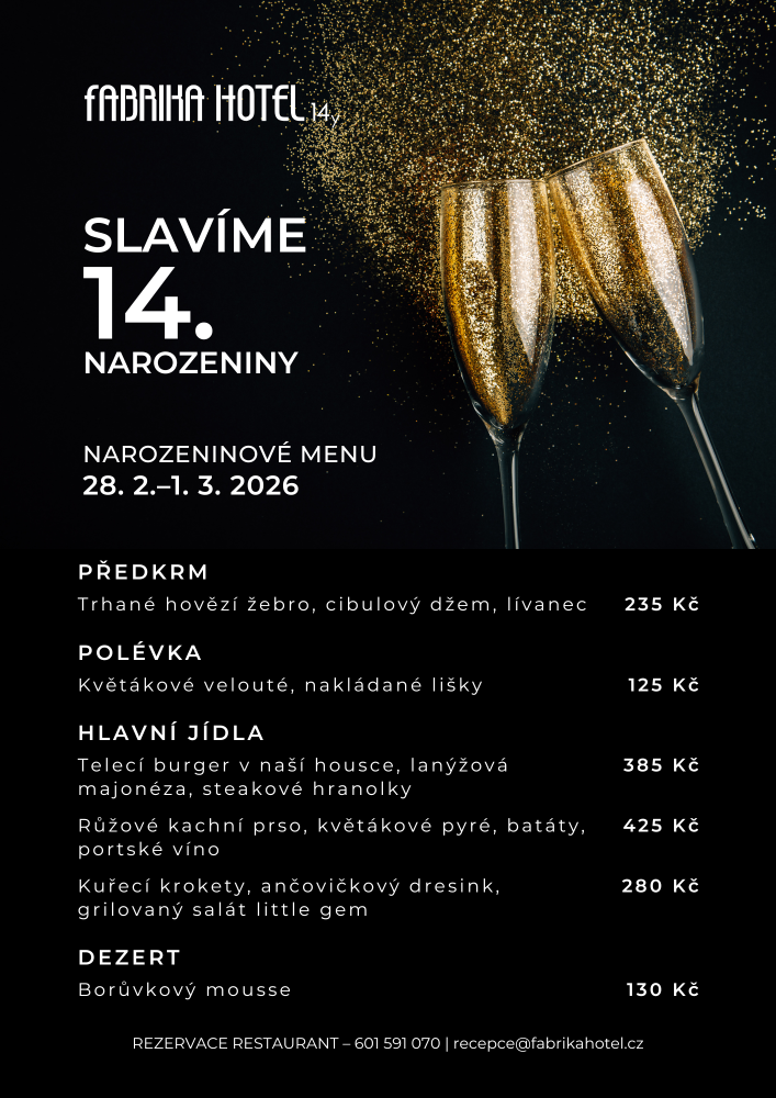 Narozeninové menu 2026